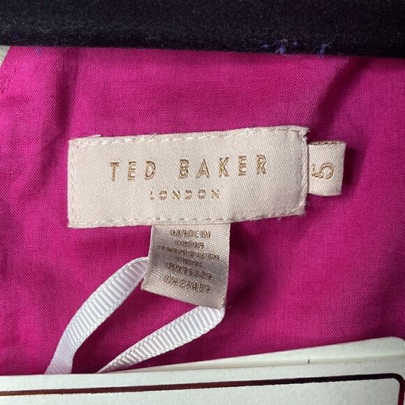 NWT MSRP $195 Ted Baker London Daynaa Bow Shoulder Top Women's Size 5 (US 12) - Picture 13 of 13